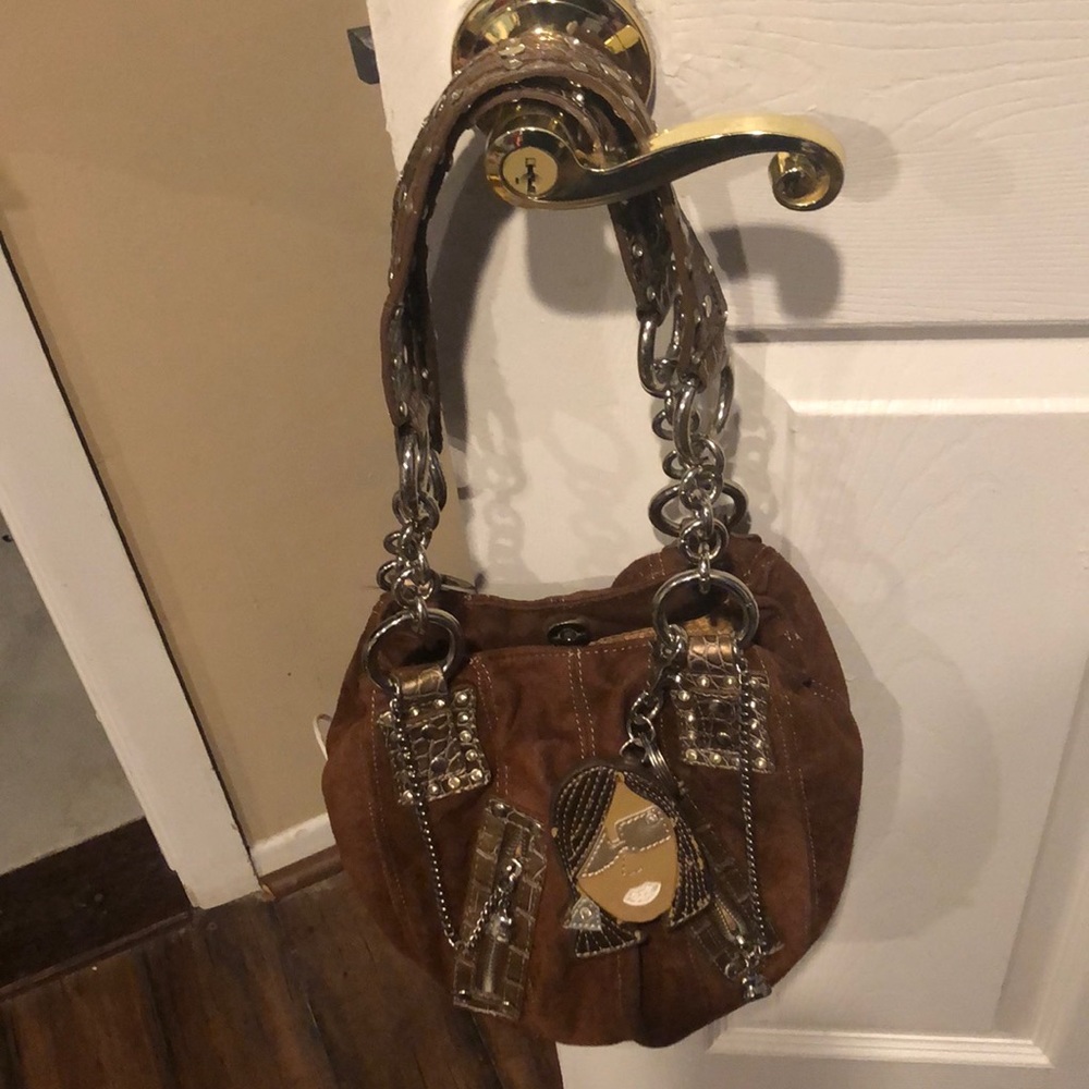 Kathy Van Zeeland Suede purse